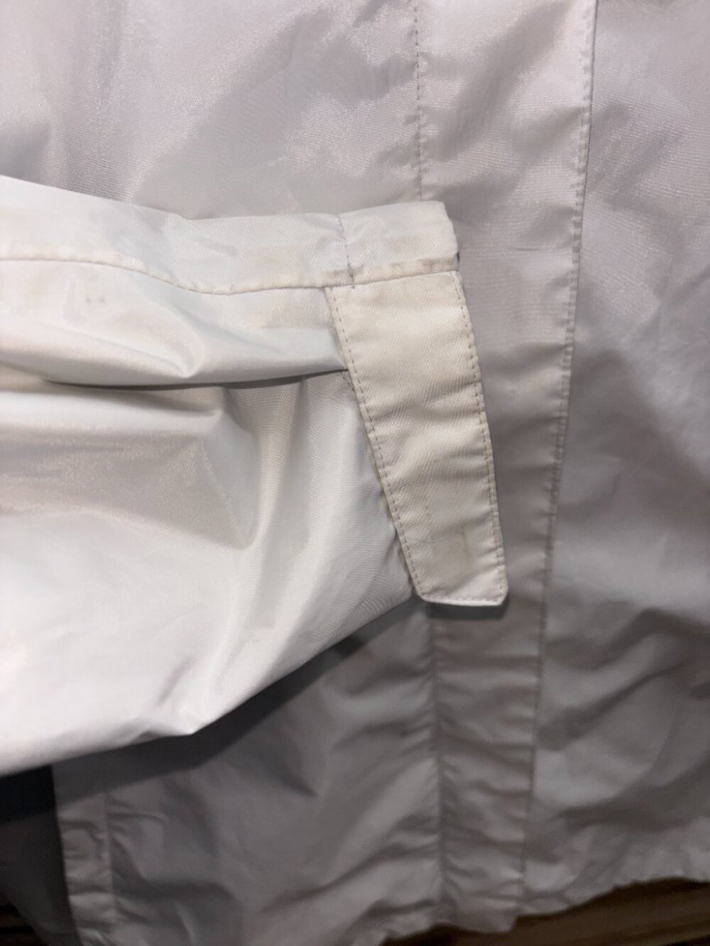 Columbia Women's White & Gray Hooded Rain Jacket Size M - Picture 9 of 10